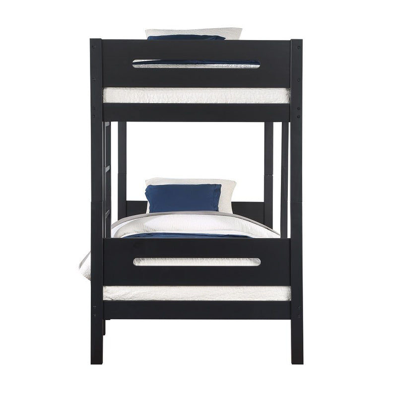 Ekko - Twin Over Twin Bunk Bed - Black