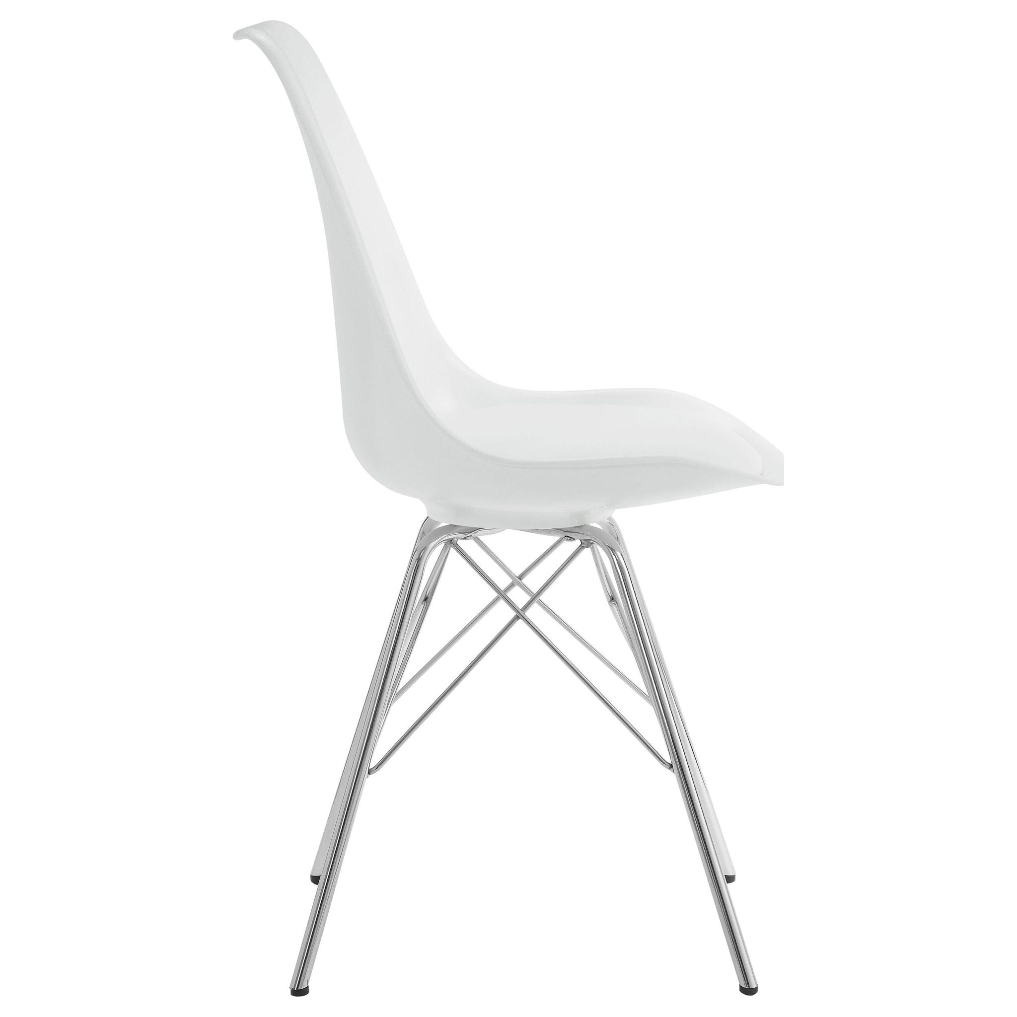 Juniper Polypropylene Dining Side Chair White (Set of 2) - Atlantic Fine Furniture Melbourne FL