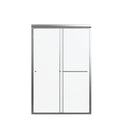 Semi Frameless Double Sliding Shower Door With Tempered Glass