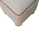 Serenity - Footstool With Ball Feet - Cream