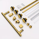 Frameless Single Sliding Shower Door With Clear Tempered Glass