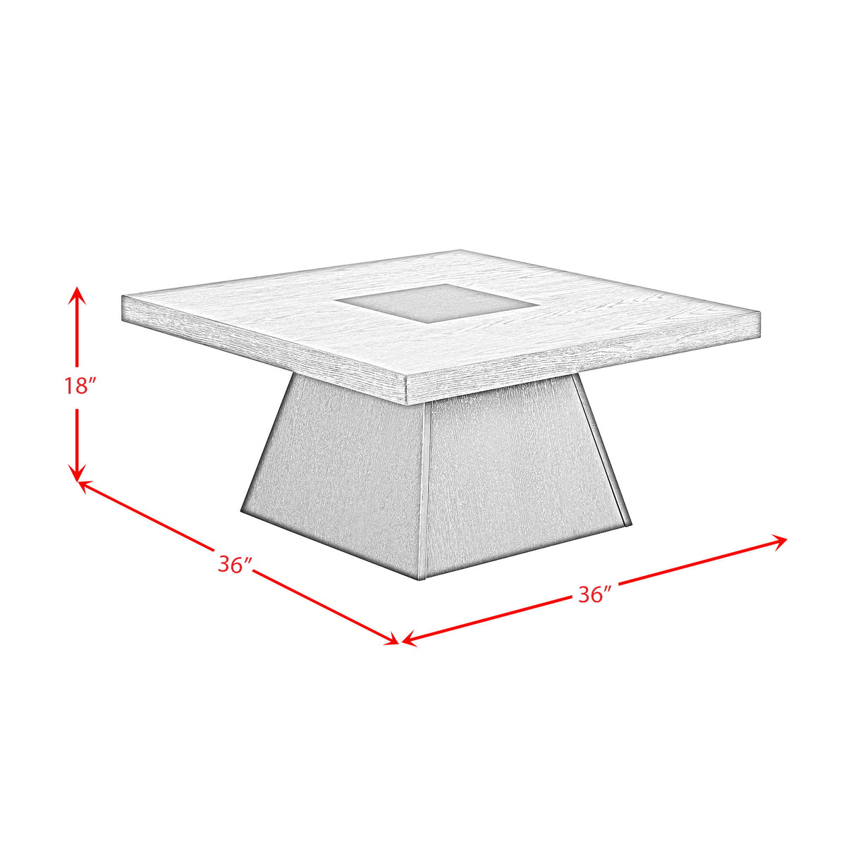 Jemma Table in Dark Brown by Elements International, view 9