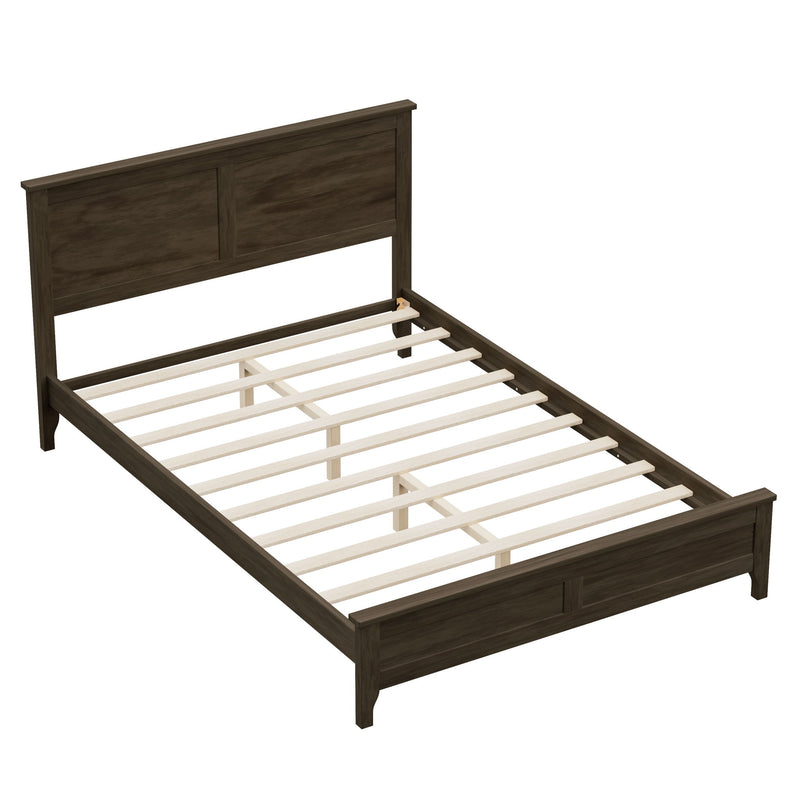 Modern Solid Wood Platform Bed