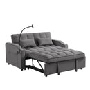 Sofa Bed With Trundle For Small Rooms - Dark Gray