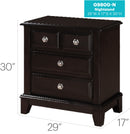 Ashford - Nightstand - Cappuccino
