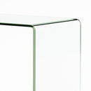 Cadyn - Tempered Glass Console Table Sleek Design - Clear
