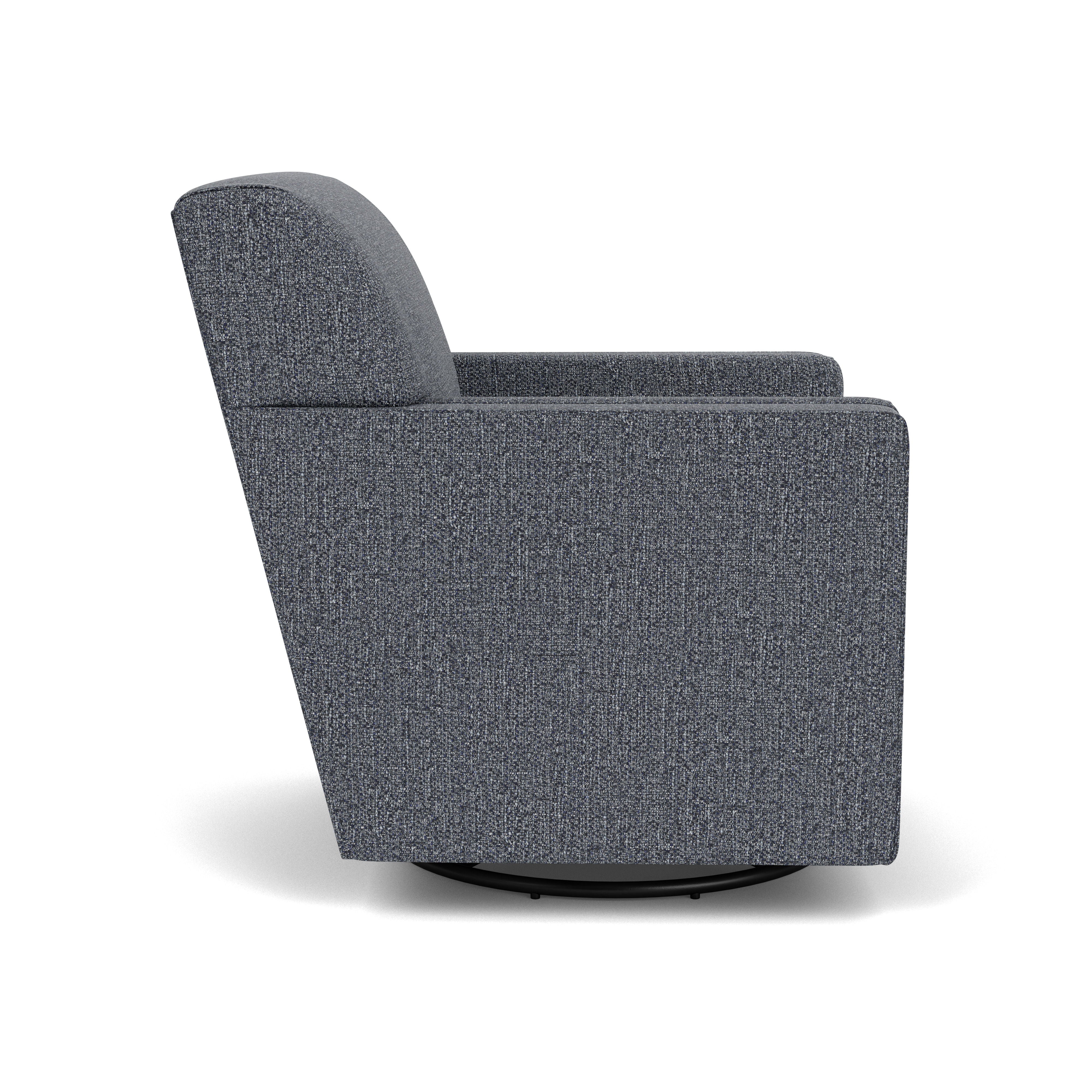 Nora - Swivel Chair - Dark Gray - Atlantic Fine Furniture Inc