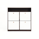 Modern Freestanding Shoe Storage Cabinet With 4 Flip Drawers