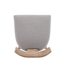 Upholstered Counter Height Bar Stools With Solid Rubber Wood Frame (Set of 2)