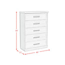 Avalanche - 5-Drawer Chest - Antique White
