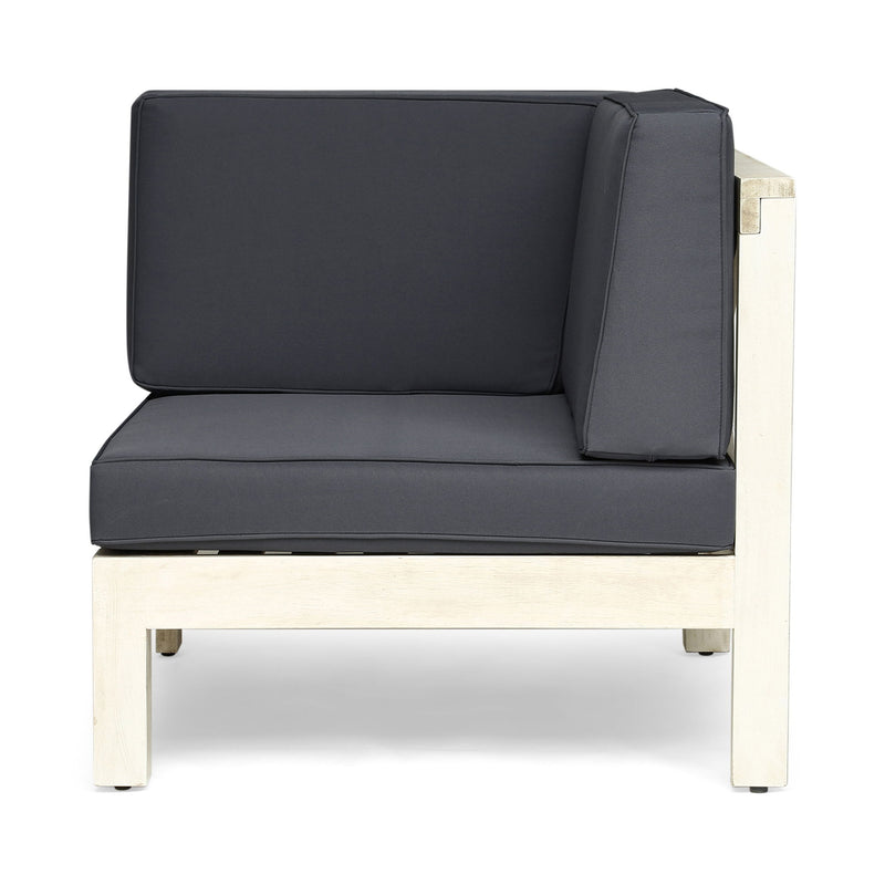 Oana - Modern 3 Piece Sofa Set With Water Resistant Cushions - Light Gray
