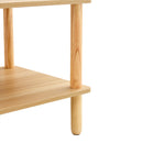 Modern 2 Tier Coffee Table With Open Storage Shelf For Living Room