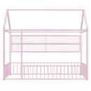 House Frame With Fence And Shelves