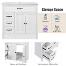 Bathroom Vanity With Sink, Freestanding Cabinet & Drawers