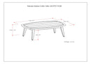 Parkside - Outdoor Coffee Table - Light Teak