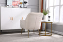 Modern Mid-Century Chair Tufted Sherpa Armchair For Living Room Bedroom Office
