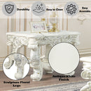 Adara - End Table - Antique White Finish - Atlantic Fine Furniture Inc