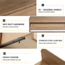 Modern Minimalist Bathroom Cabinet With Soft Close Drawers And Floating Mounting Design