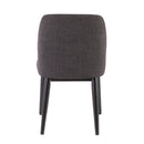 Tintori - Contemporary Dining Chair (Set of 2) - Charcoal