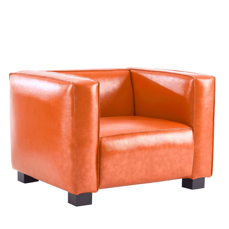 Vortexia - Club Chair With Tuxedo Design