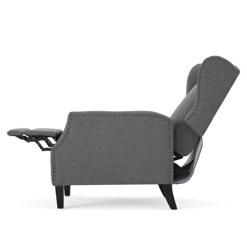 Westeros Wing Back Fabric Upholstered Recliner
