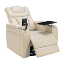 270 Degree Swivel Power Recliner With Tray Table, Phone Holder, Cup Holder, USB Port