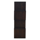 Zig Zag Display Unit - Antique Brown