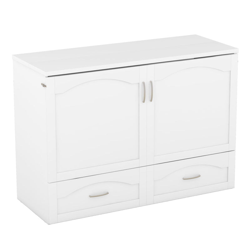 Murphy Wall Bed With Drawer And A Set Of Sockets & USB Ports, Pulley Structure Design