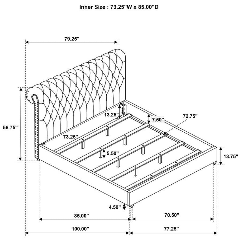 Devon - Upholstered Panel Bed
