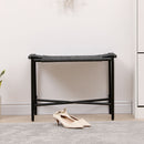 Handwoven Paper Rope Foot Rest Shoes Stools Ottomans For Entryway