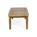 Outdoor Rectangular Coffee Table - Brown