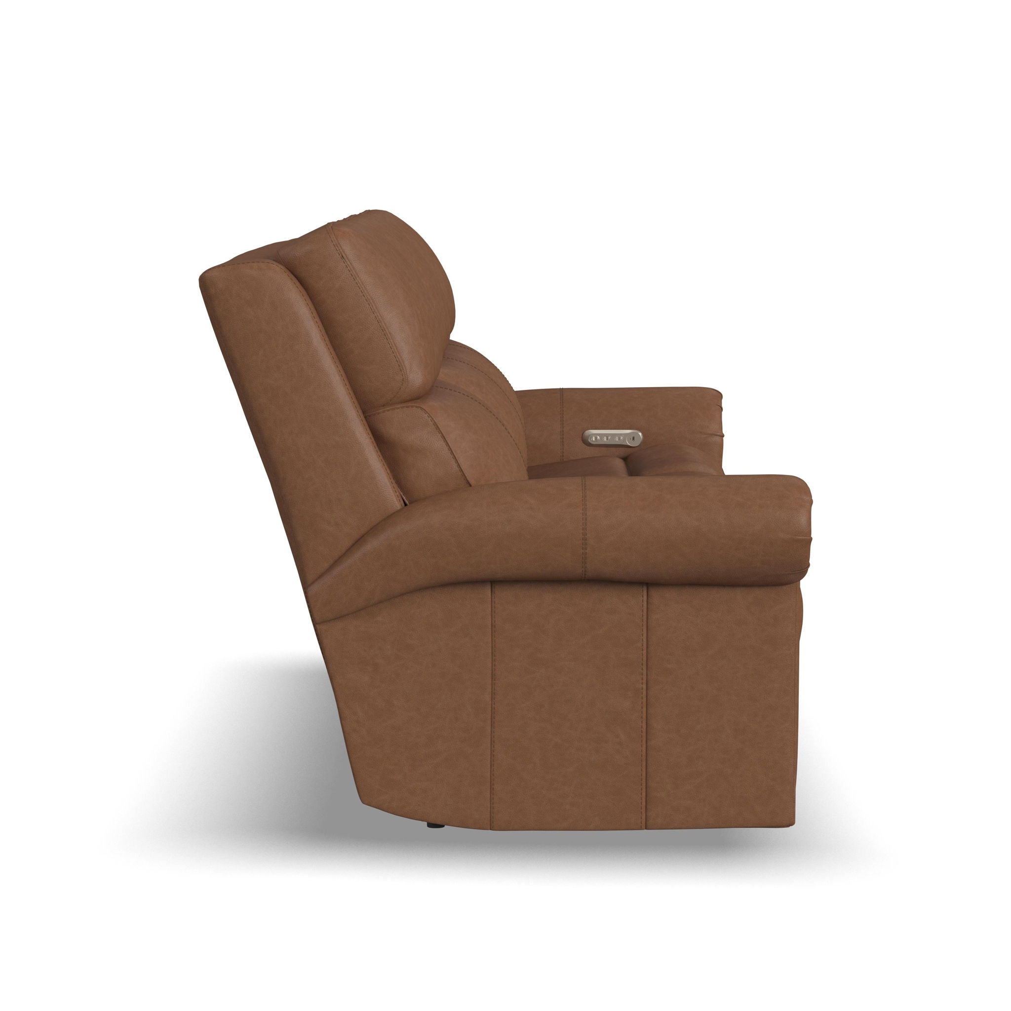 Bernard - Power Reclining Sofa With Console, Power Headrest, & Lumbar