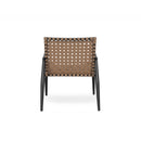 Outdoor Chat Set, 2 Chairs & Side Table - Black / Brown