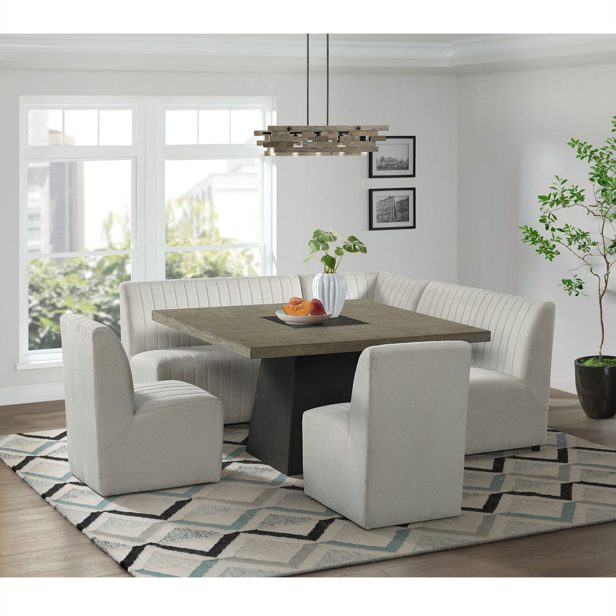Jemma Dining Side Chair (Set of 2) in Beige by Elements International, view 12