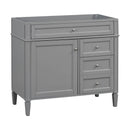 Bathroom Vanity Without Top Sink, Modern Bathroom Storage Cabinet With 2 Drawers And A Tip-Out Drawer