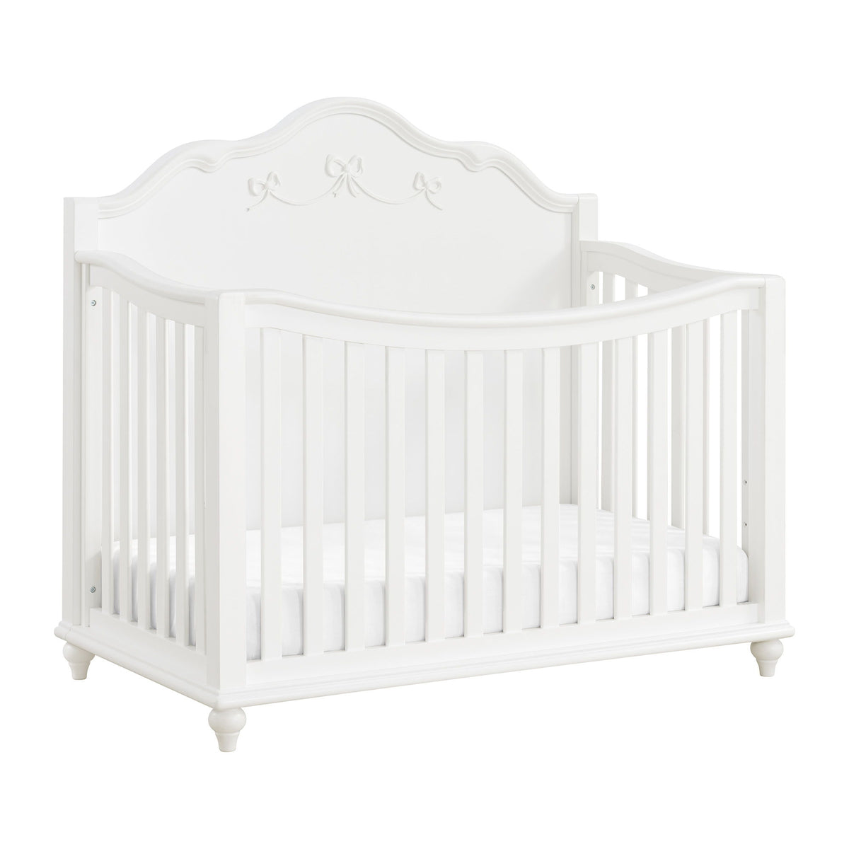 Alana Crib With Guardrails in White by Elements International