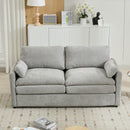 Cozy Upholstered Plush Cushion Loveseat Sofa For Living Room