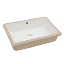 Modern Ceramic Rectangular Undermount Bathroom Sink With Overflow
