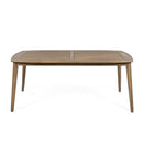 Acacia Wood Dining Table 8 Person Outdoor Table, Farmhouse Furniture For Patio, Garden, Backyard - Light Brown