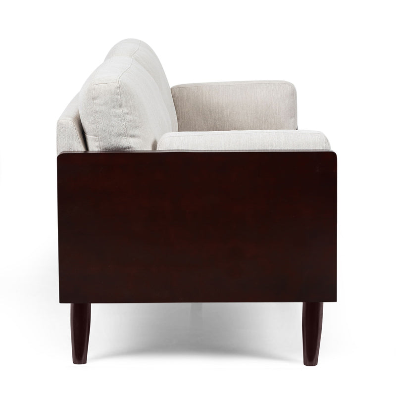 Mid - Century 3 Seater Sofa With Pillow Cushions