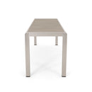 Outdoor Modern Aluminum Dining Bench, Durable And Elegant Design