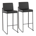 Fuji - Contemporary High Back Barstool Elegant Design