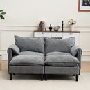 Convertible Combination Sofa With Footstools With Storage