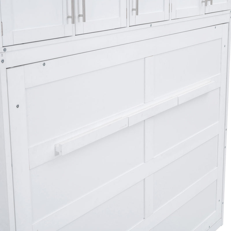 Murphy Modern Bed With Top Cabinets For Space Saving And Comfort