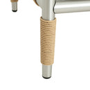 Oriana - Aluminum Outdoor Patio Armchair With Thick Cushions - Light Gray