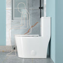 1 Piece Toilet For Bathroom, Soft Closing Seat, Dual Flush 1.1 / 1.6 Gpf - White