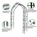 Metal Garden Arch Assemble Freely With 8 Styles Garden Arbor Trellis Climbing Plants Support Rose Arch