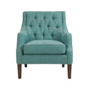 Qwen - Button Tufted Accent Chair With - Teal