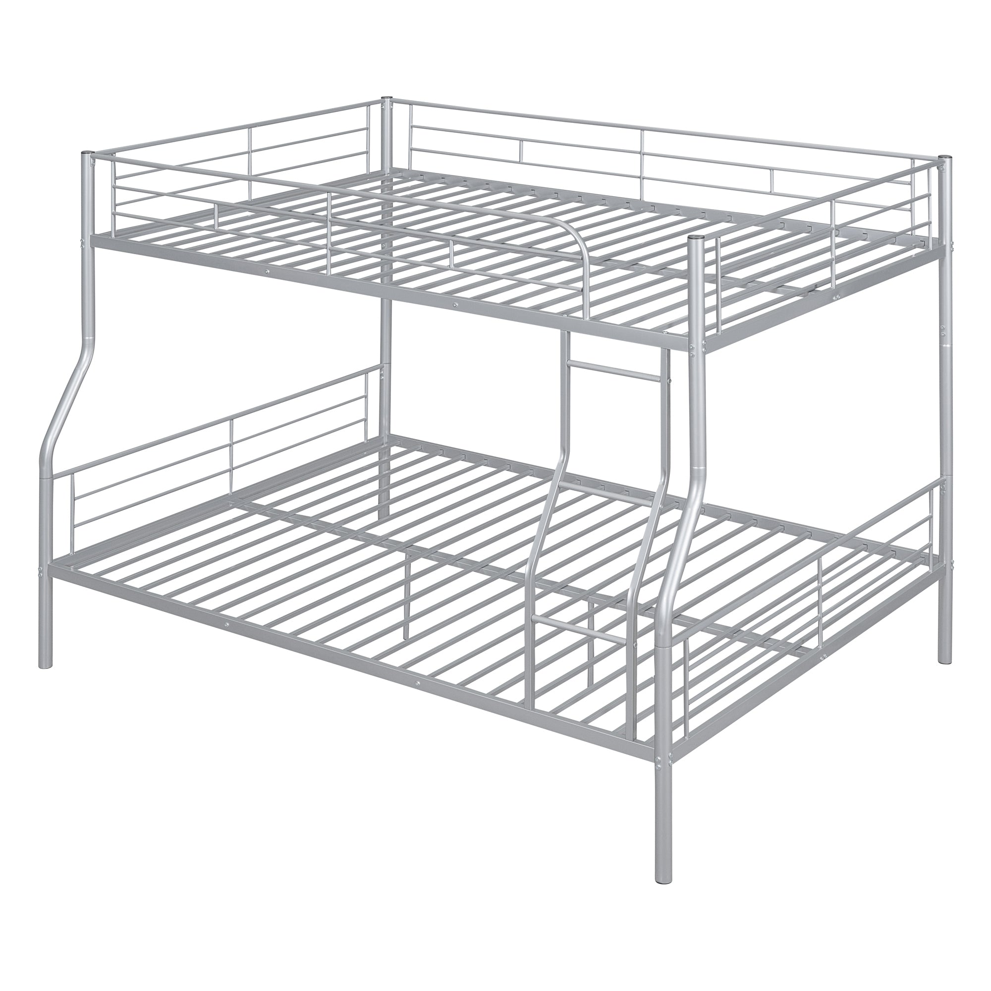 Full XL Over Queen Metal Bunk Bed, Sliver - Atlantic Fine Furniture Melbourne FL