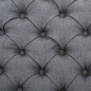 Hayes - Contemporary Armed Storage Bench With Rolled Arms And Button Tufting